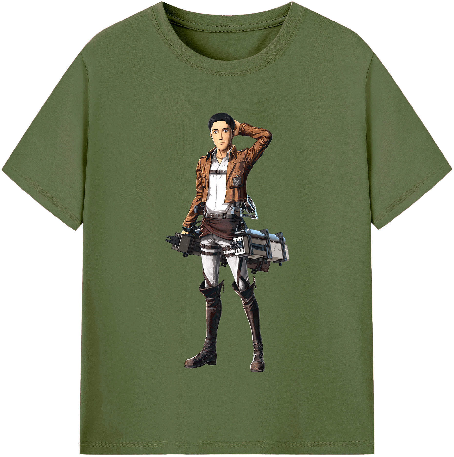 （画像用） 進撃の巨人 Attack on Titan 綿100％半袖Tシャツ（フロントプリント）